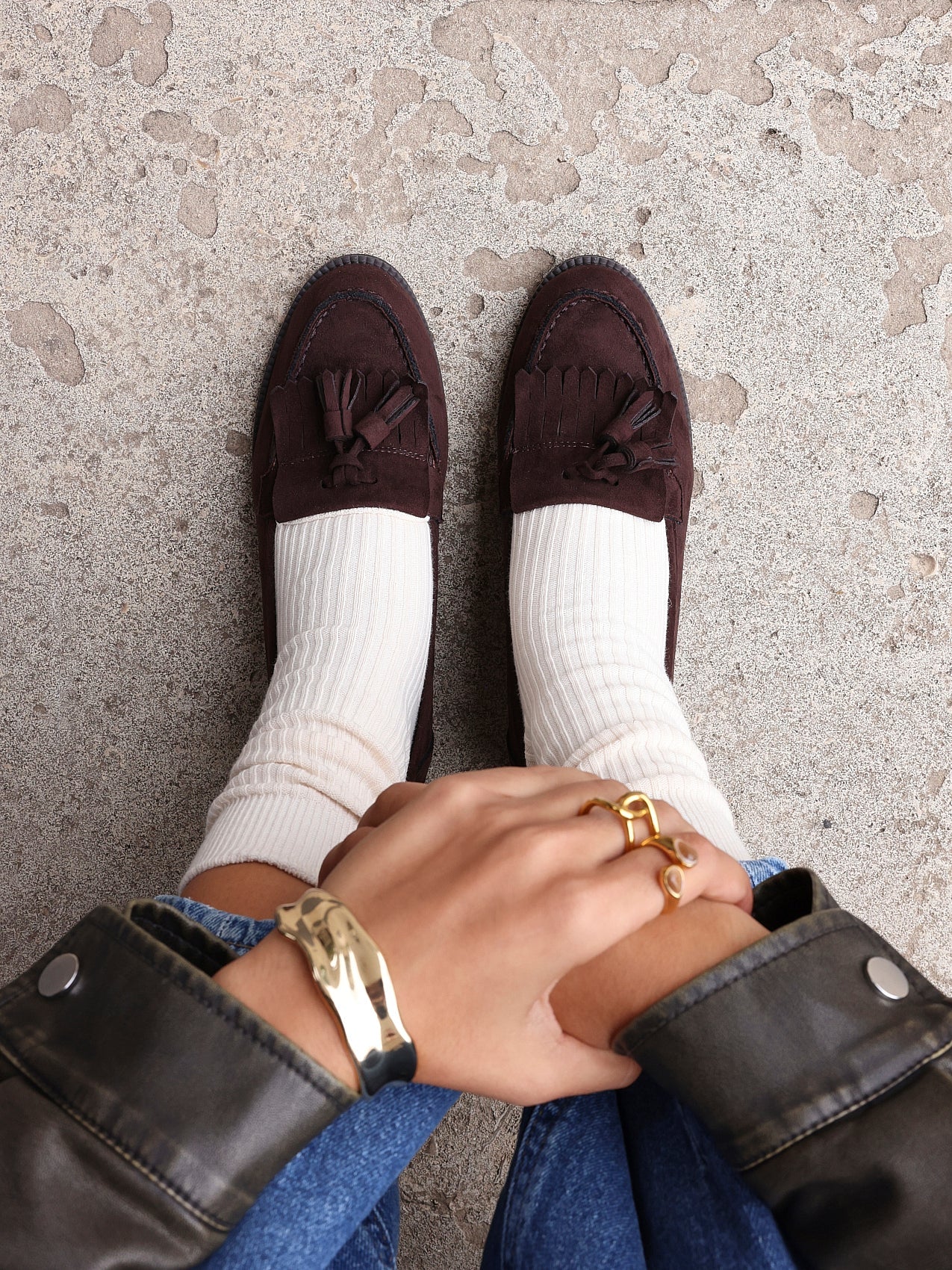 Rosemary Brown Faux Suede Loafers