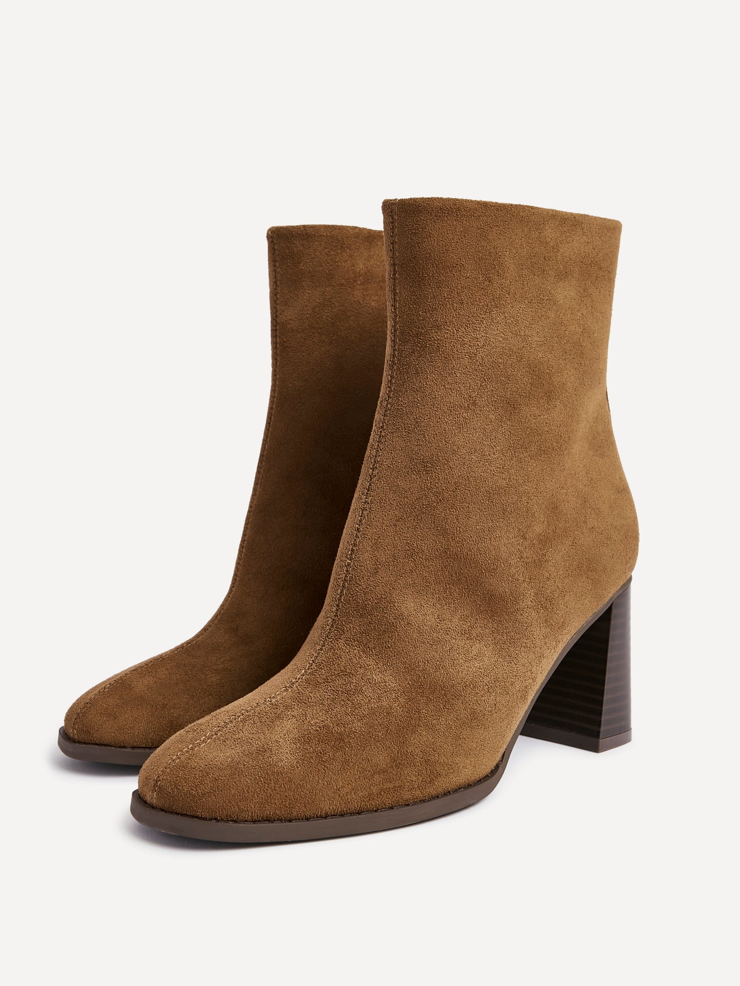 Approach Tan Block Heel Ankle Boots