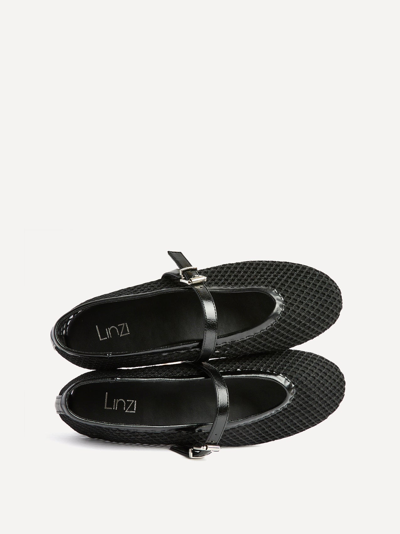 Clara Black Mesh Mary Jane Pumps