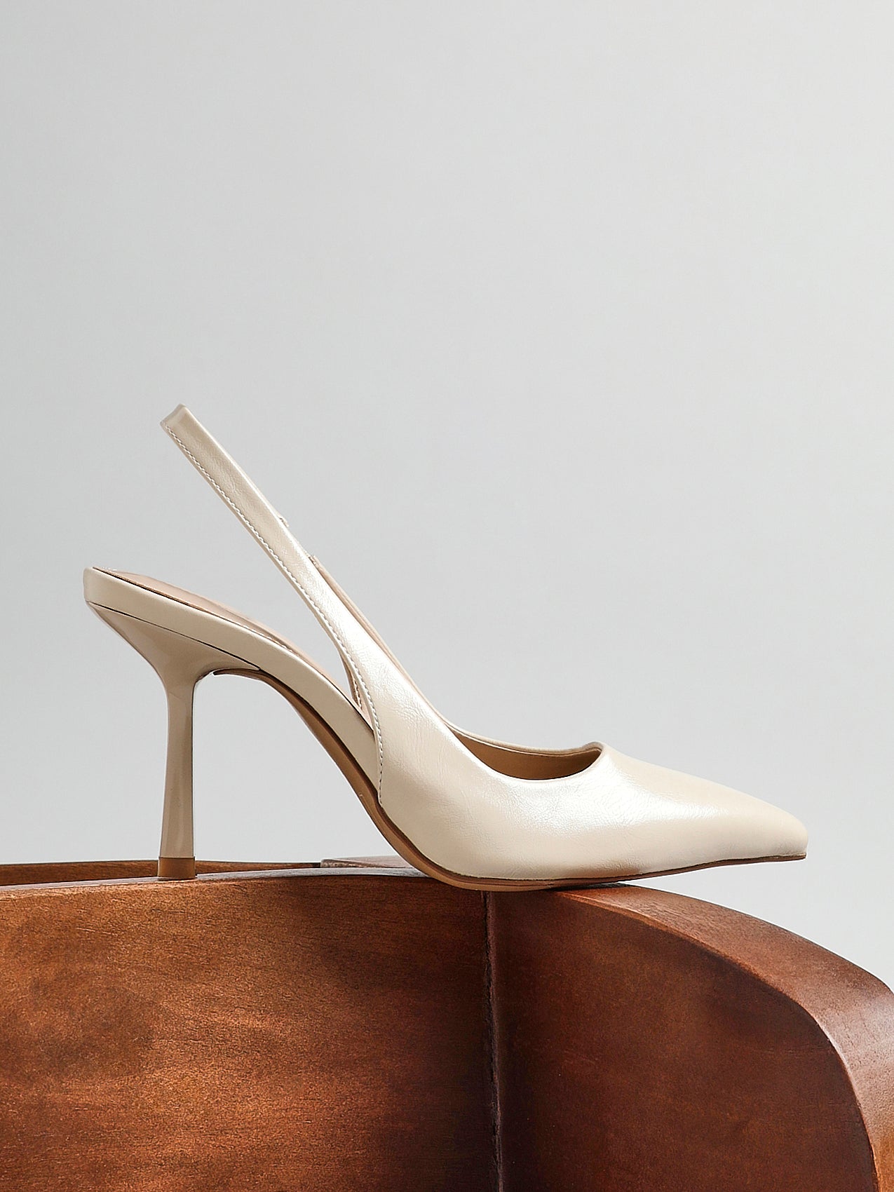 Dash Nude Faux Leather Court Heels