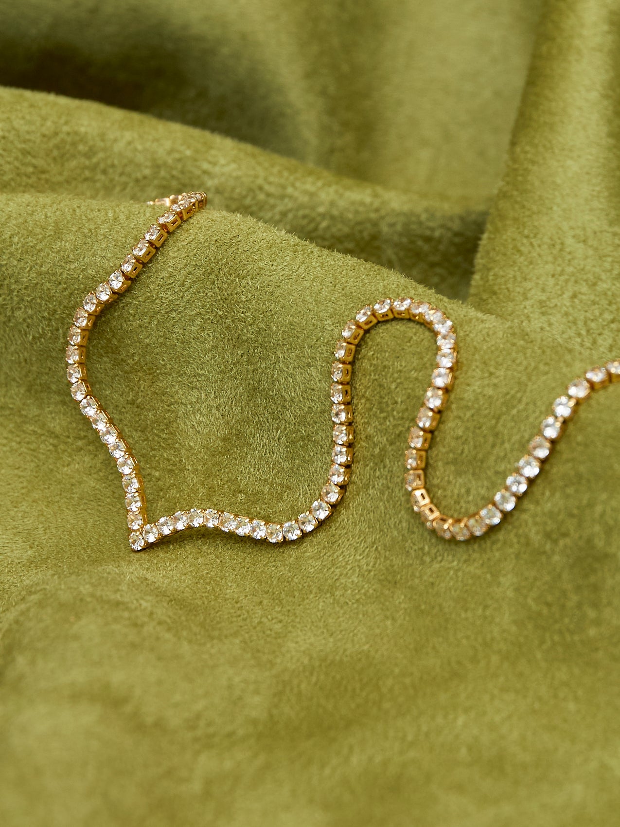 Evermore Gold Tennis Necklace