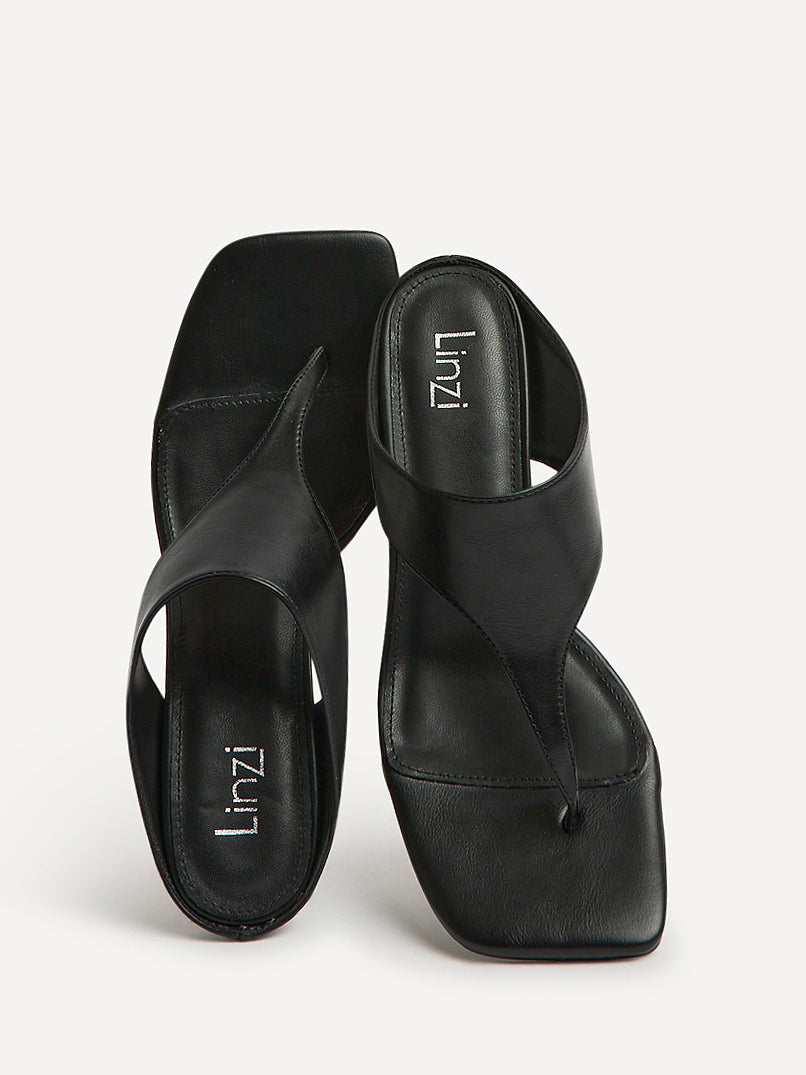 Kyoto Black Mule Heels