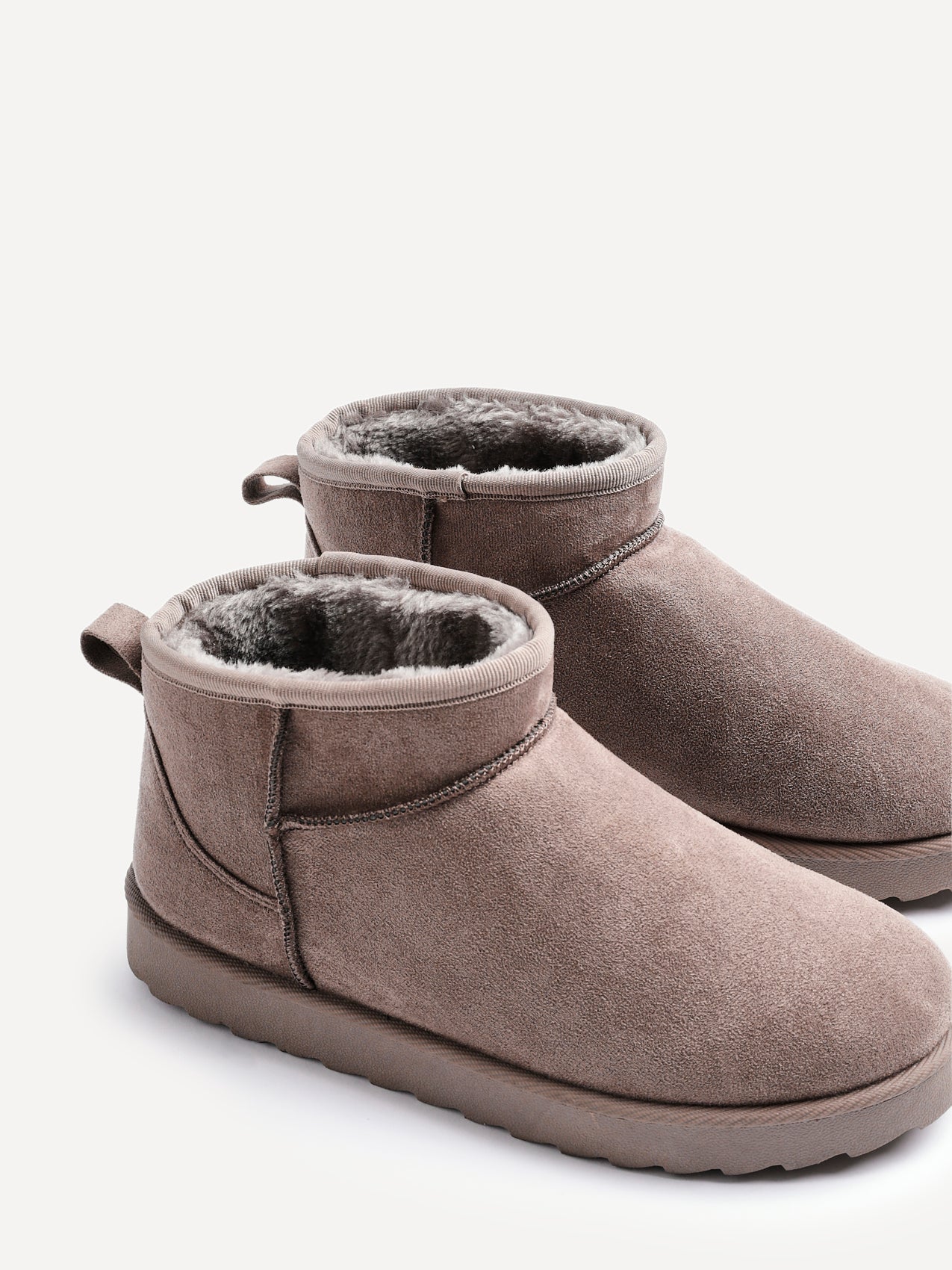 Ultra Mini Addy Mocha Fur Ankle Boots