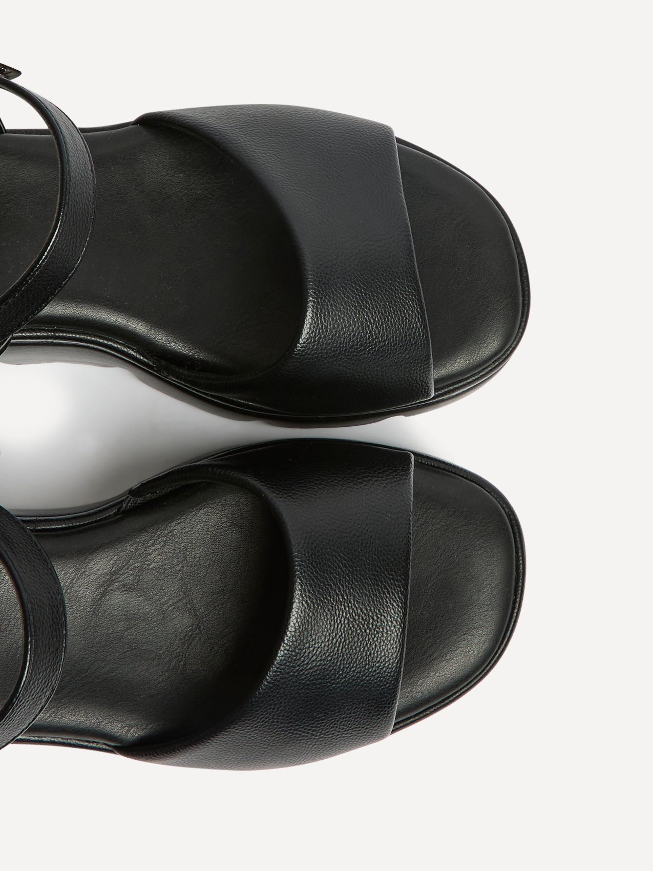 Nyla Black Platform Cleated Sandals