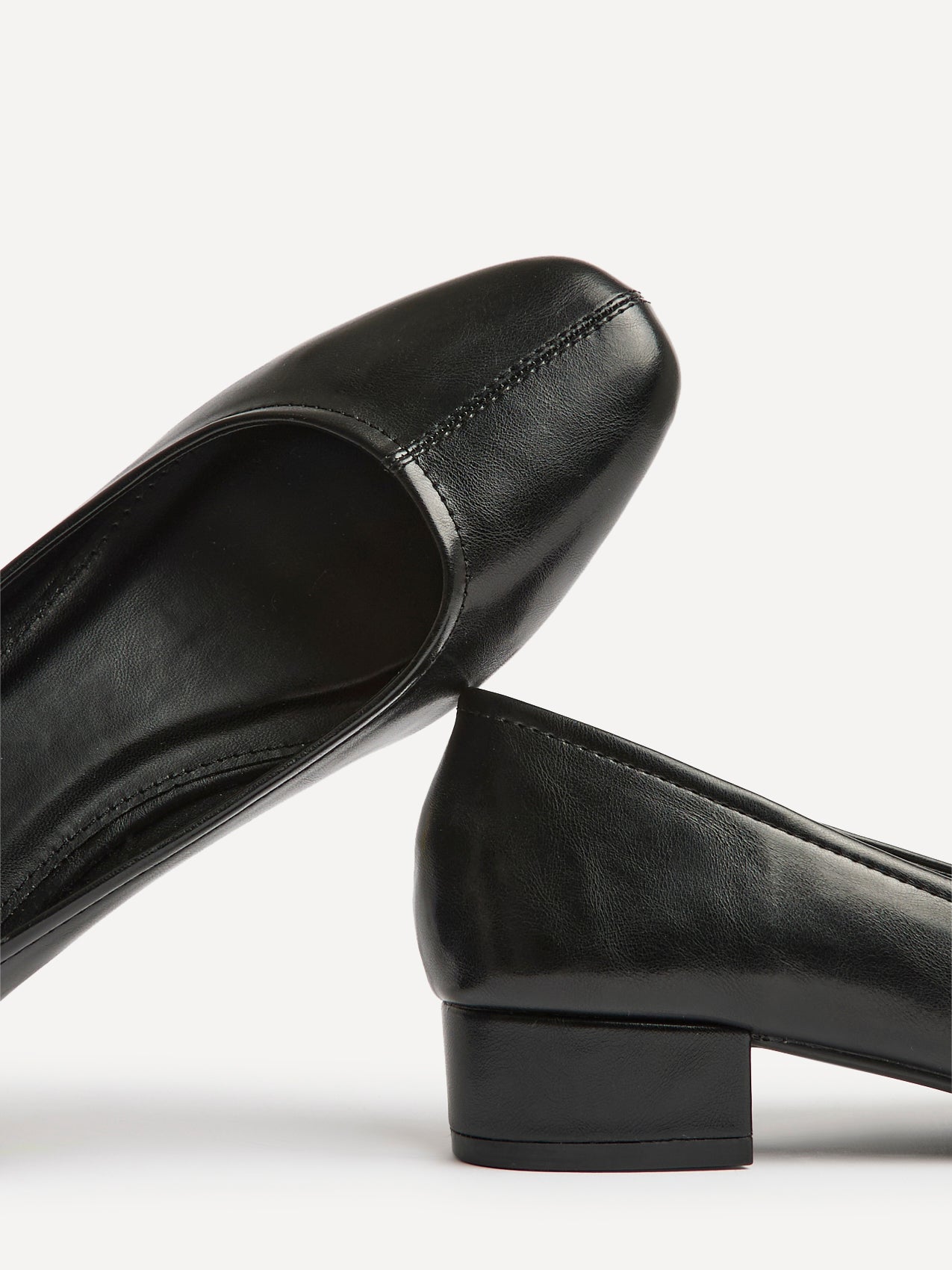 Origin Black Low Block Court Heels