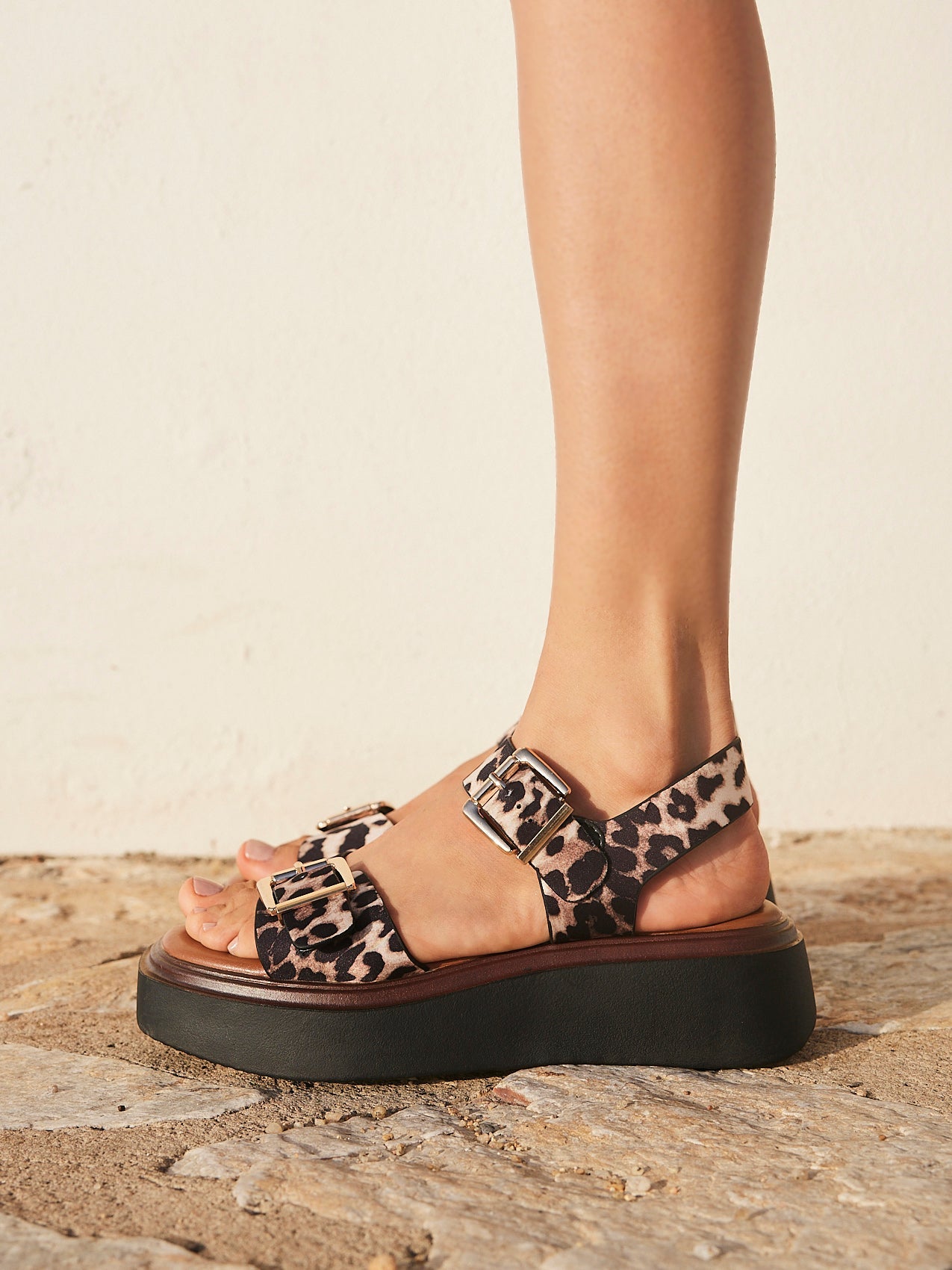 Preserve Leopard Flatform Sandals