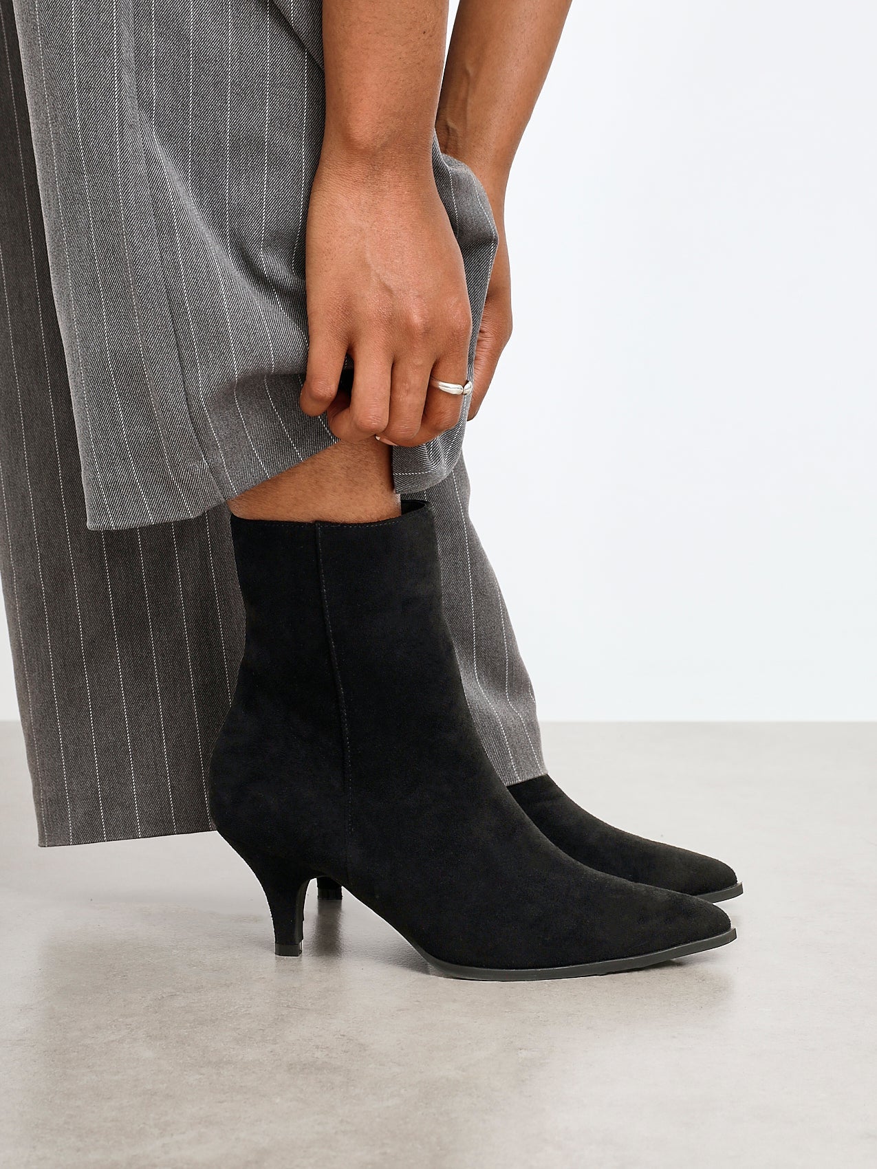 Pursuit Black Heeled Ankle Boots