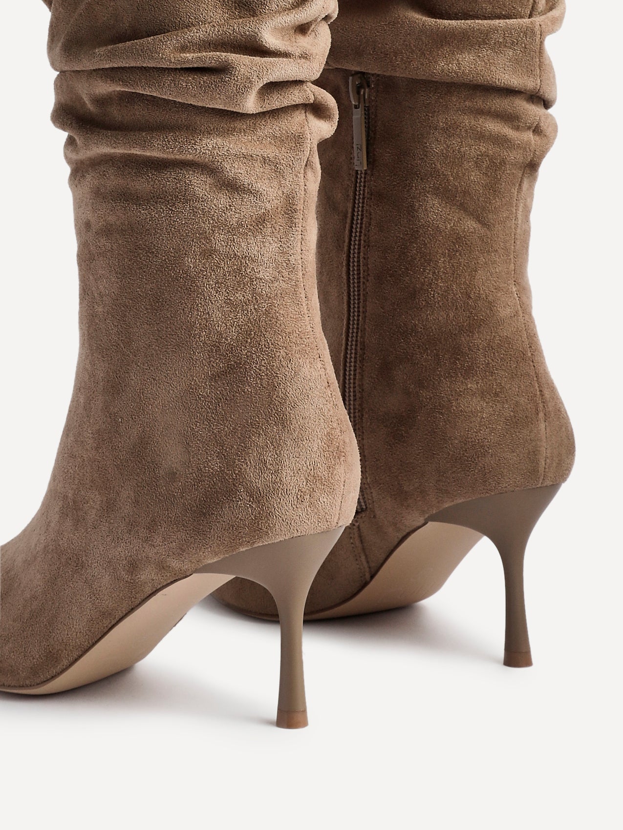 Rosenna Beige Long Stiletto Boots