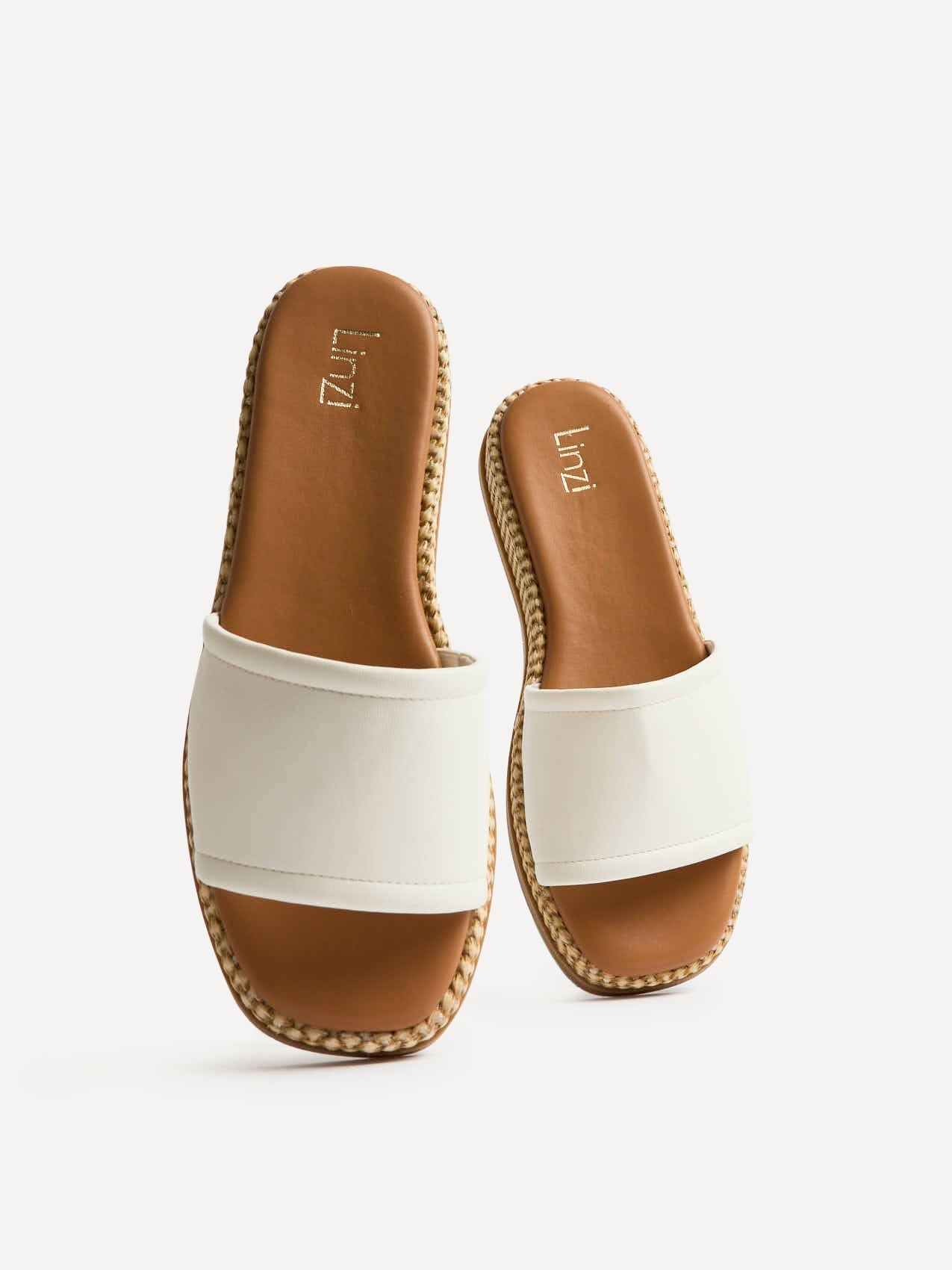 Stay White Flatform Mule Sandals
