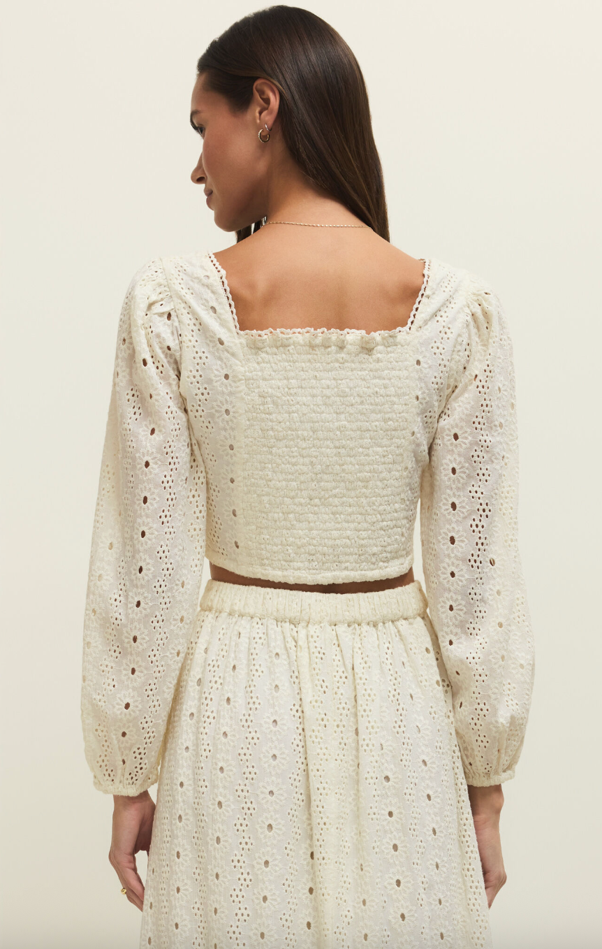 bria eyelet top