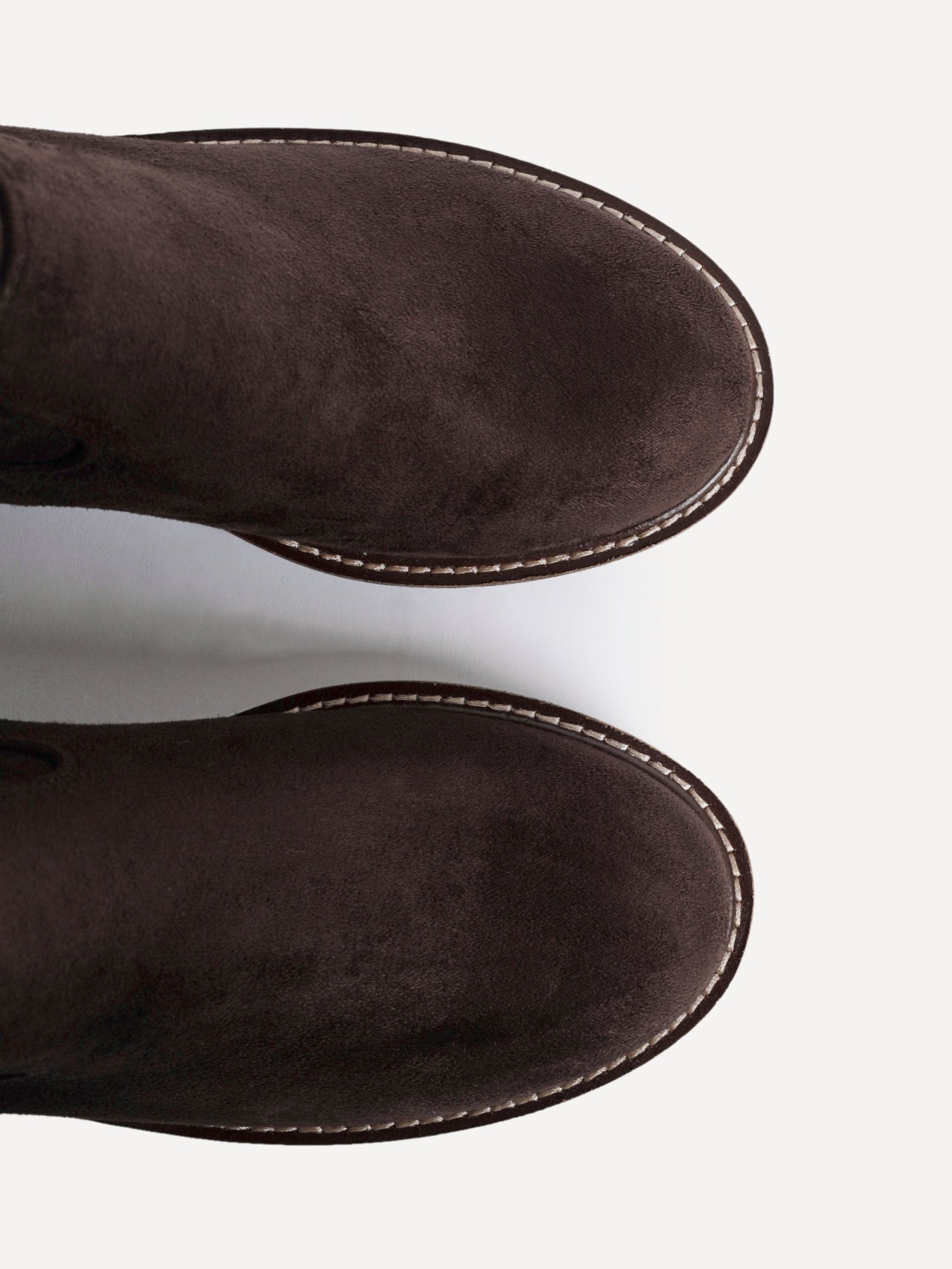 Trish Brown Faux Suede Wedged Ankle Boots