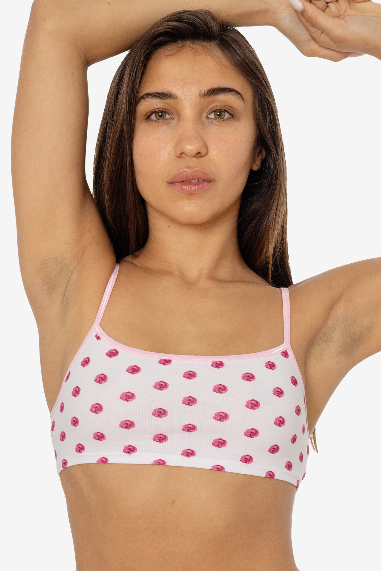 8370P - Printed Spaghetti Crop Top