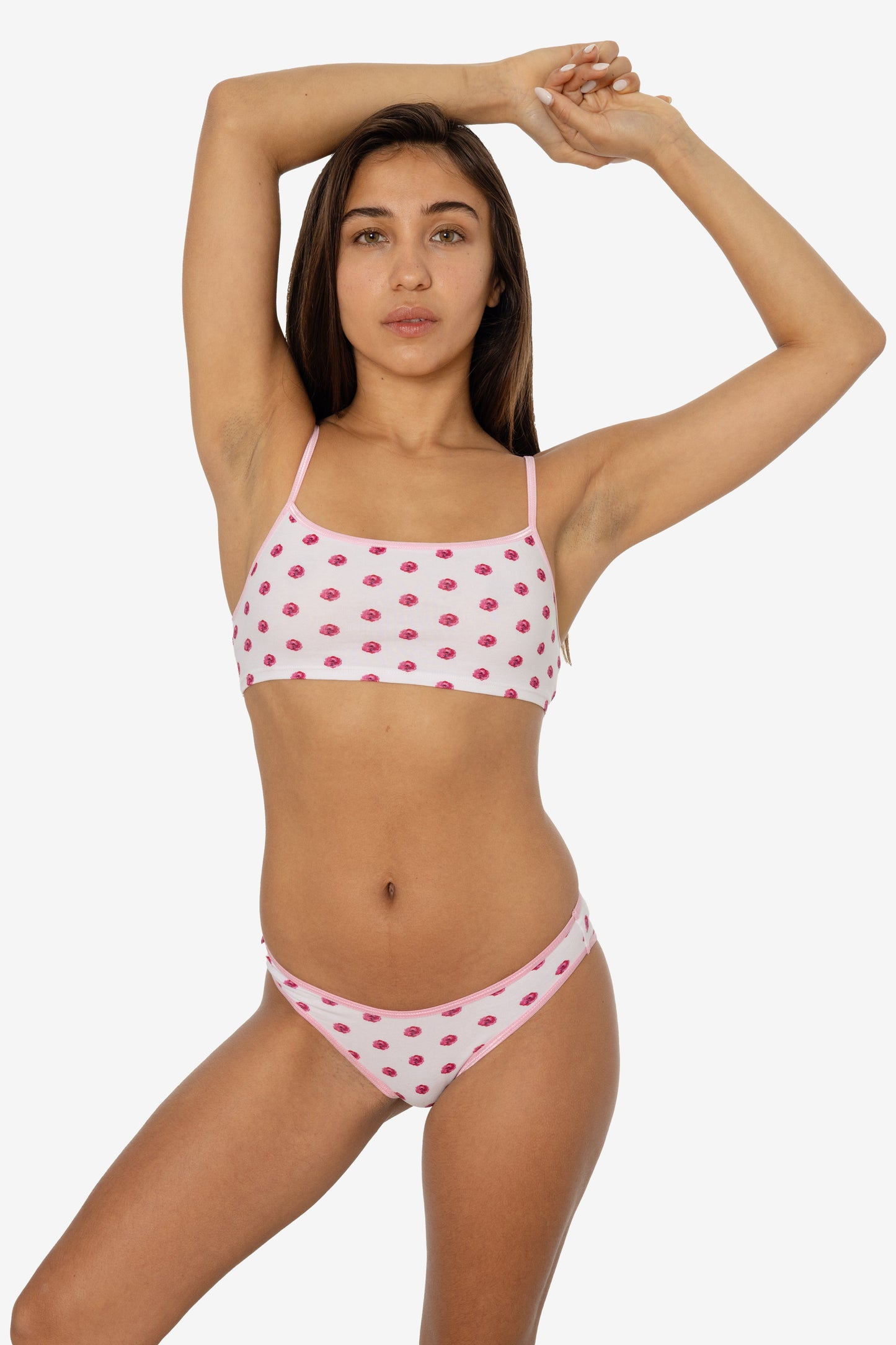 8370P - Printed Spaghetti Crop Top