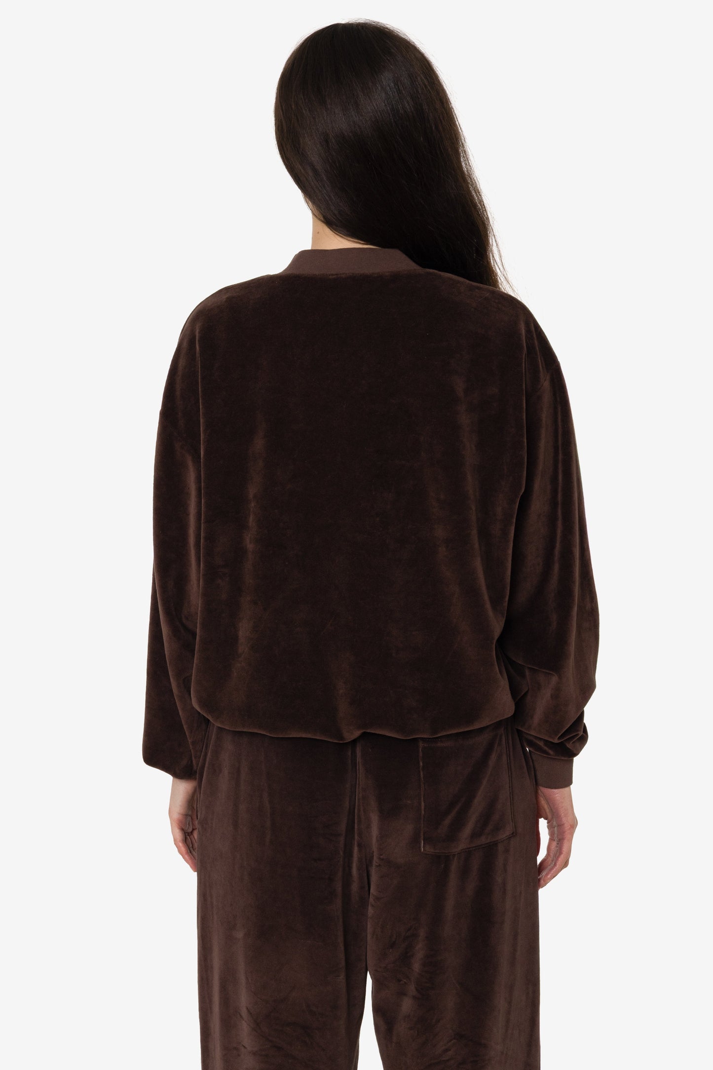 VLR56GD - Garment Dye Velour V-neck Sweatshirt