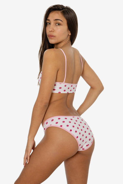 8370P - Printed Spaghetti Crop Top