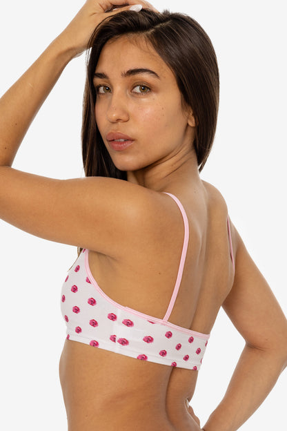 8370P - Printed Spaghetti Crop Top