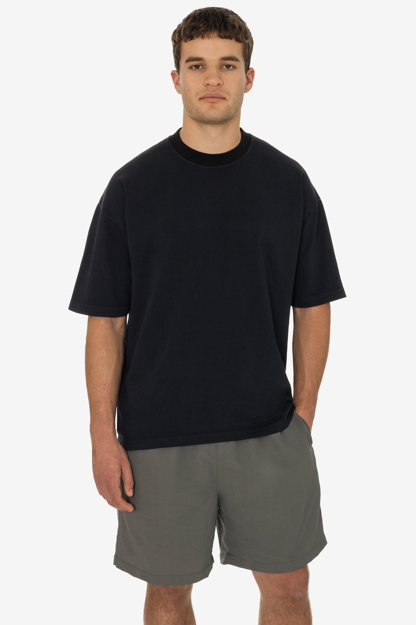 1801GDRIN - 6.5oz Garment Dye Crew Neck Ringer T-Shirt