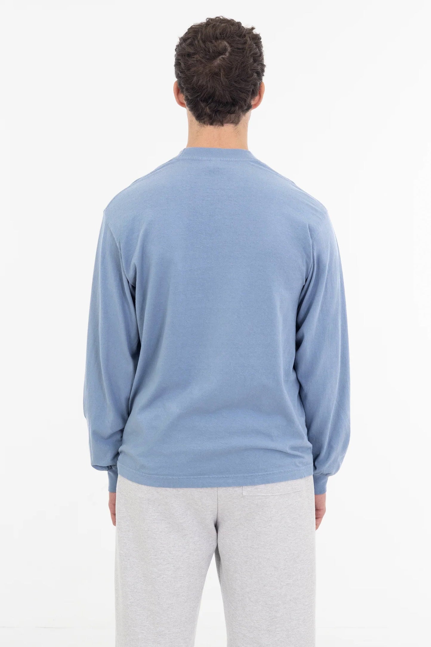 1807GD - 6.5oz Long Sleeve Garment Dye Crew Neck T-Shirt