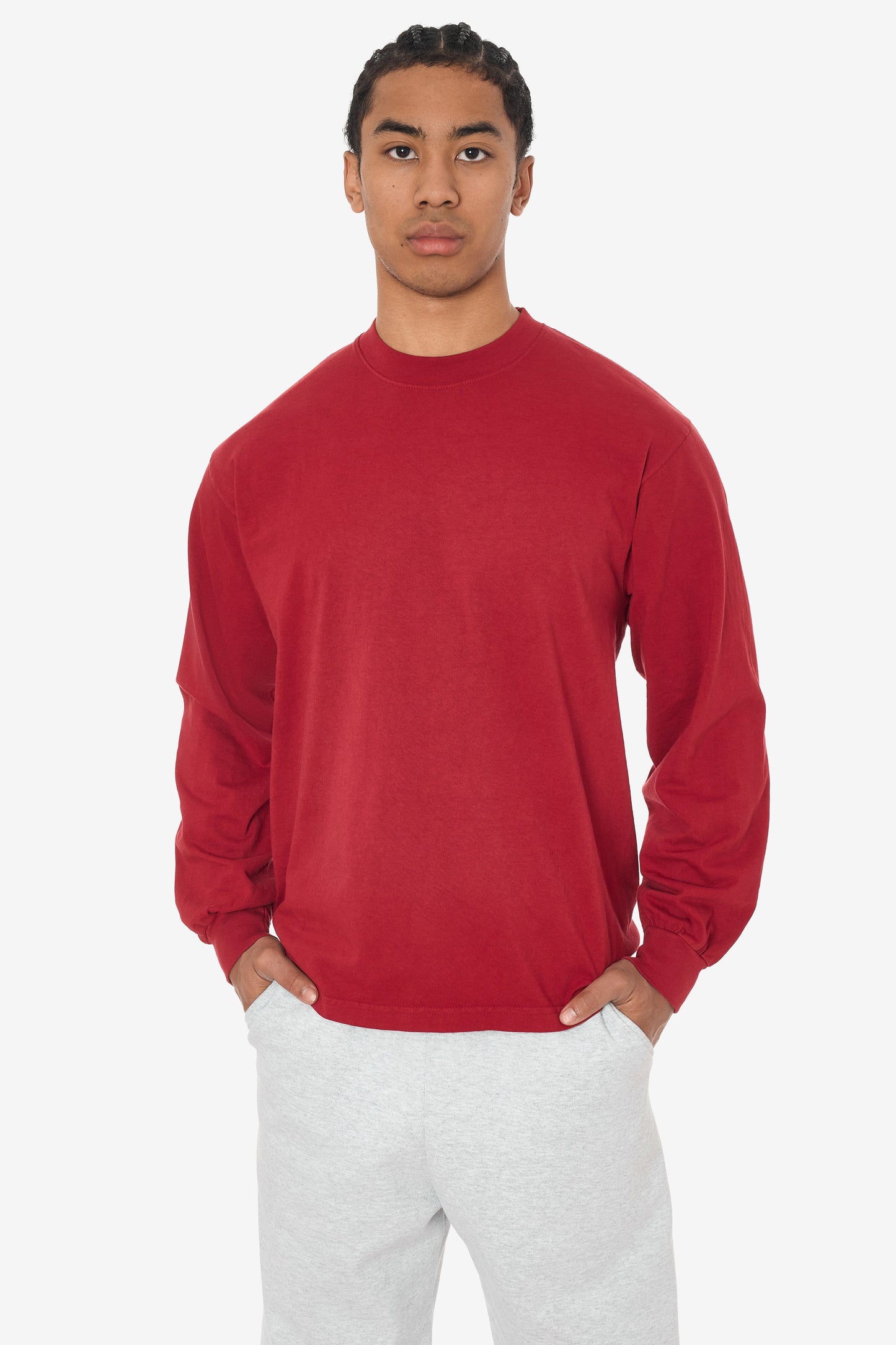 1807GD - 6.5oz Long Sleeve Garment Dye Crew Neck T-Shirt