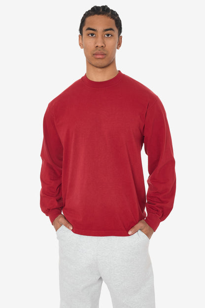 1807GD - 6.5oz Long Sleeve Garment Dye Crew Neck T-Shirt