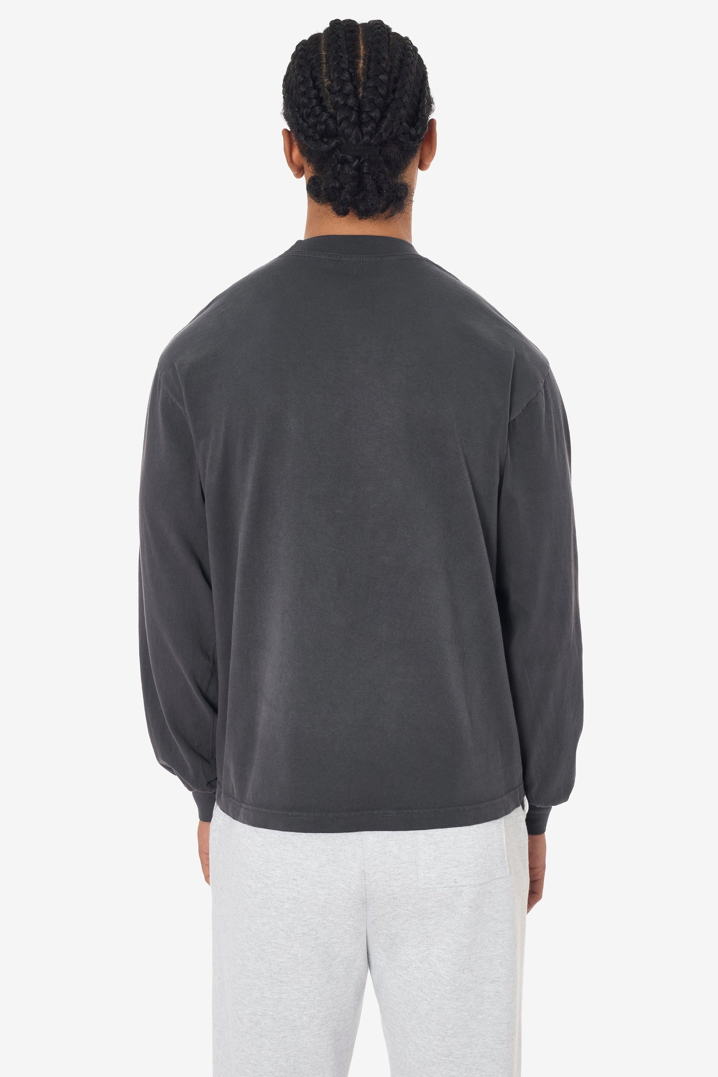 1807GD - 6.5oz Long Sleeve Garment Dye Crew Neck T-Shirt
