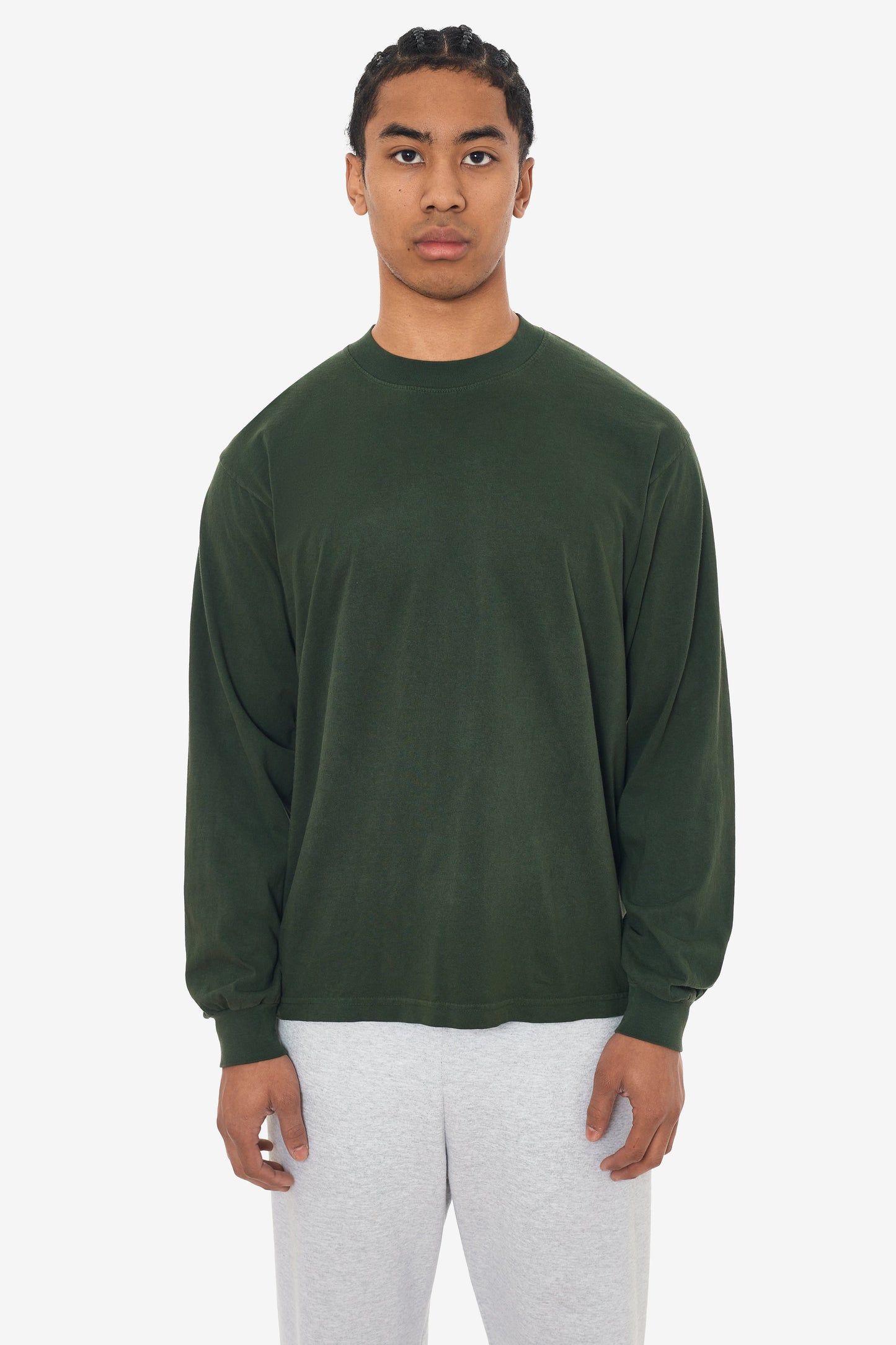 1807GD - 6.5oz Long Sleeve Garment Dye Crew Neck T-Shirt