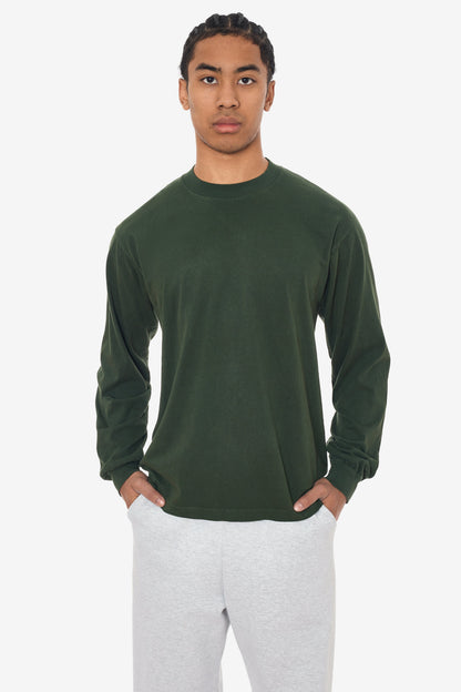 1807GD - 6.5oz Long Sleeve Garment Dye Crew Neck T-Shirt