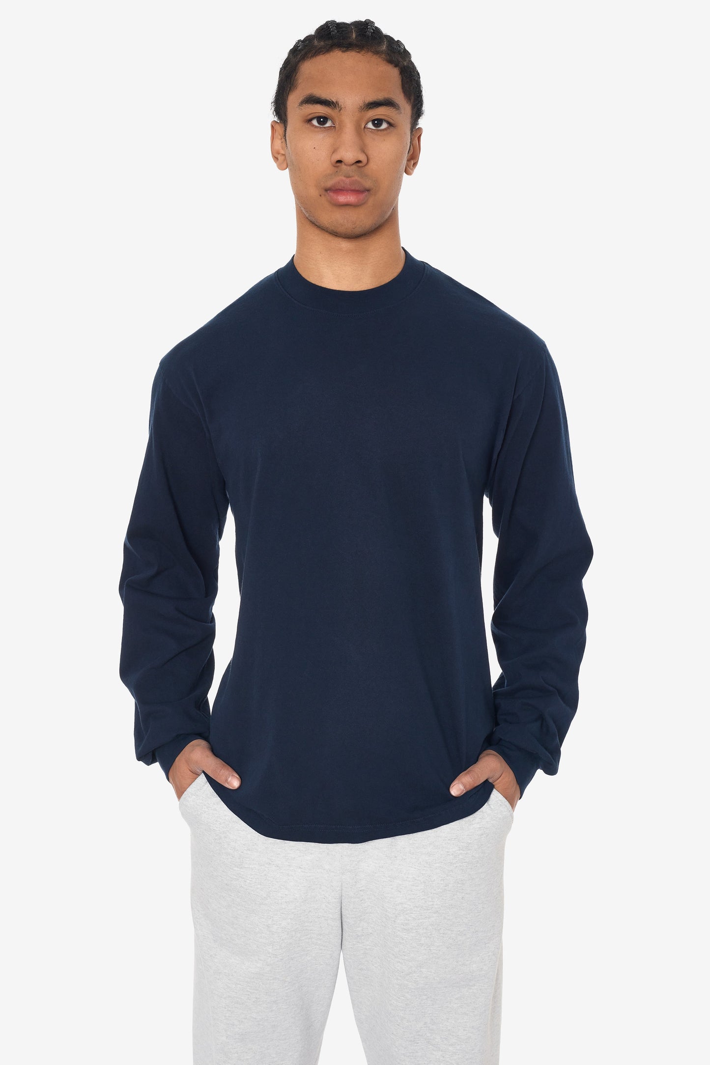 1807GD - 6.5oz Long Sleeve Garment Dye Crew Neck T-Shirt
