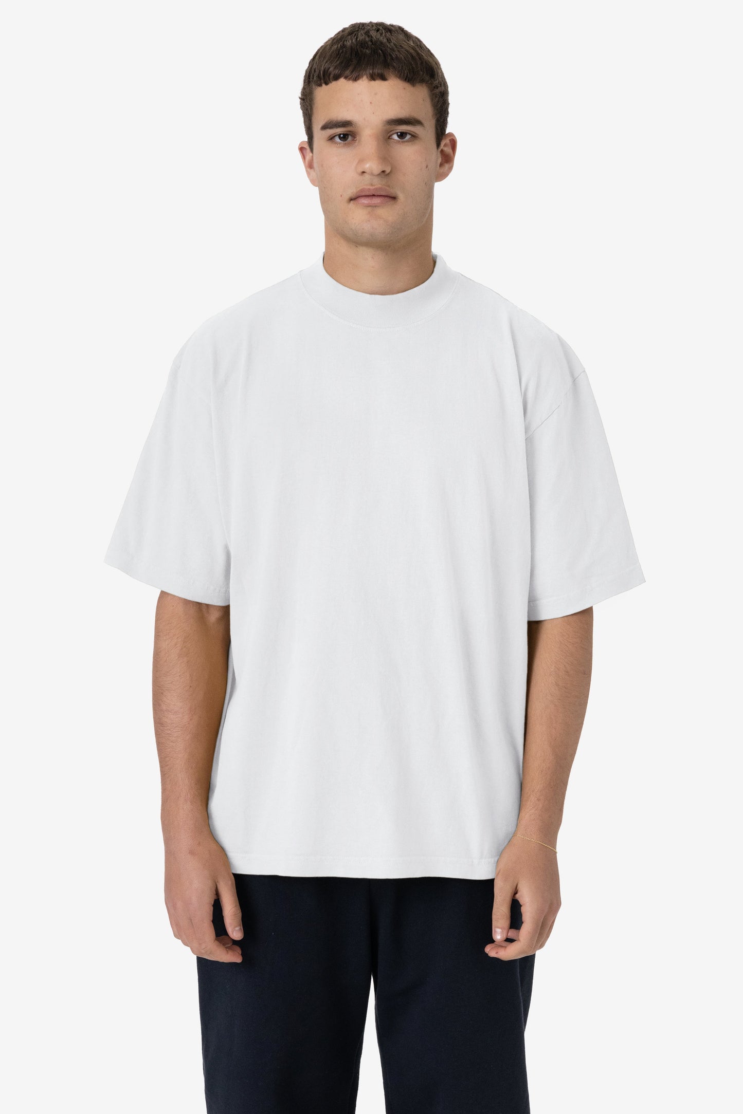 1825GD - Oversized Short Sleeve High Mockneck T-shirt