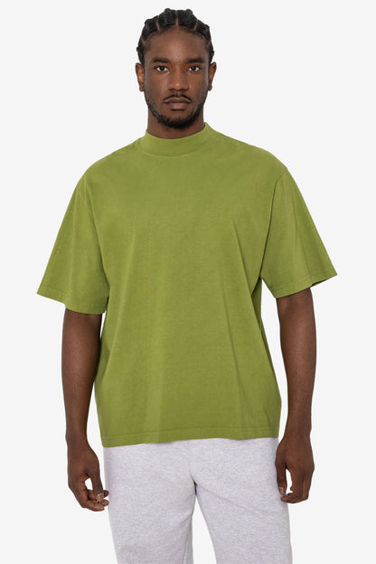1825GD - Oversized Short Sleeve High Mockneck T-shirt
