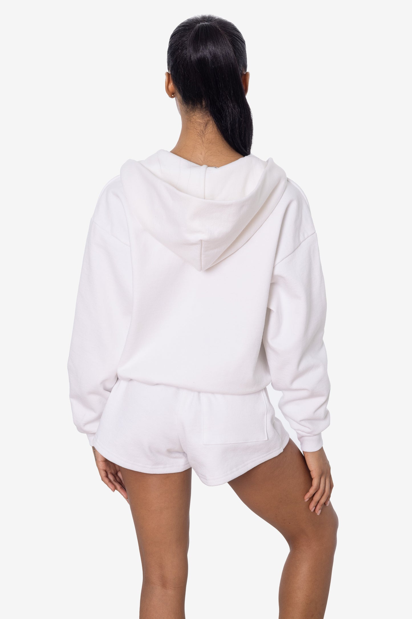 HF16 - Heavy Fleece Cropped Zip-Up Hoodie (Piece Dye)