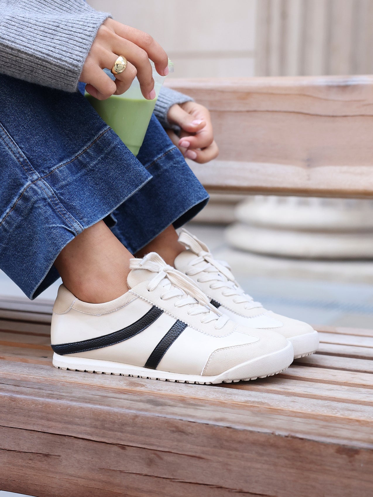 Strike Beige Trainers