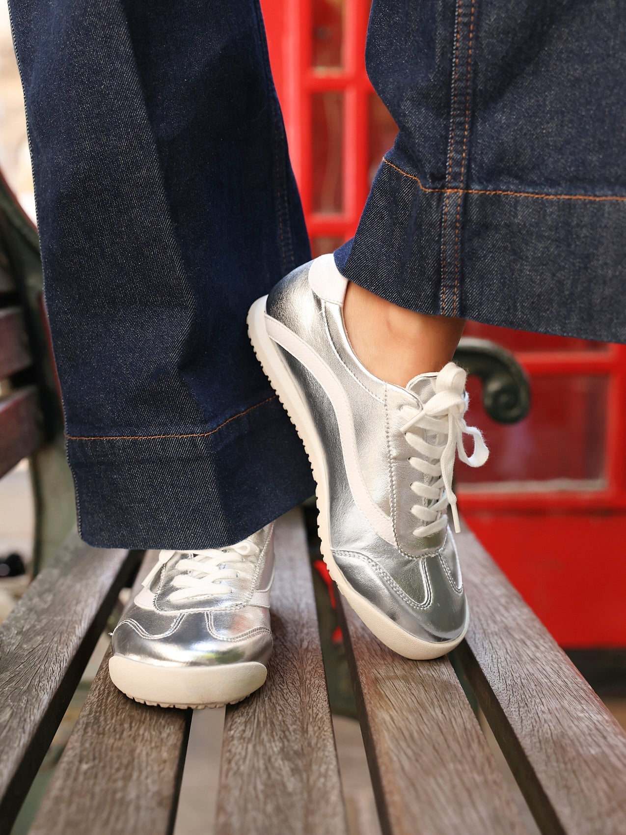 Flash Silver Trainers