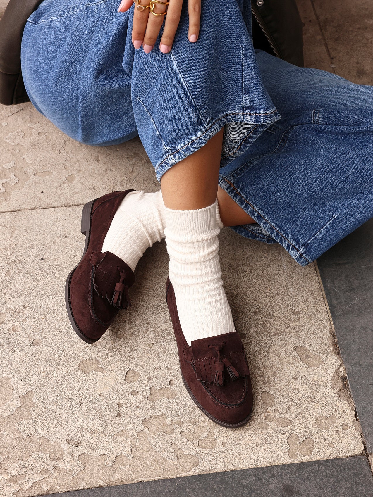 Rosemary Brown Faux Suede Loafers