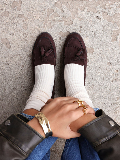 Rosemary Brown Faux Suede Loafers