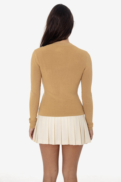 RFK218 - Viscose Nylon V-Neck Cardigan