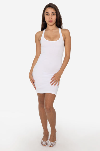 3386GD-SH - Heavy 2x1 Rib Short-Length Racerback Dress