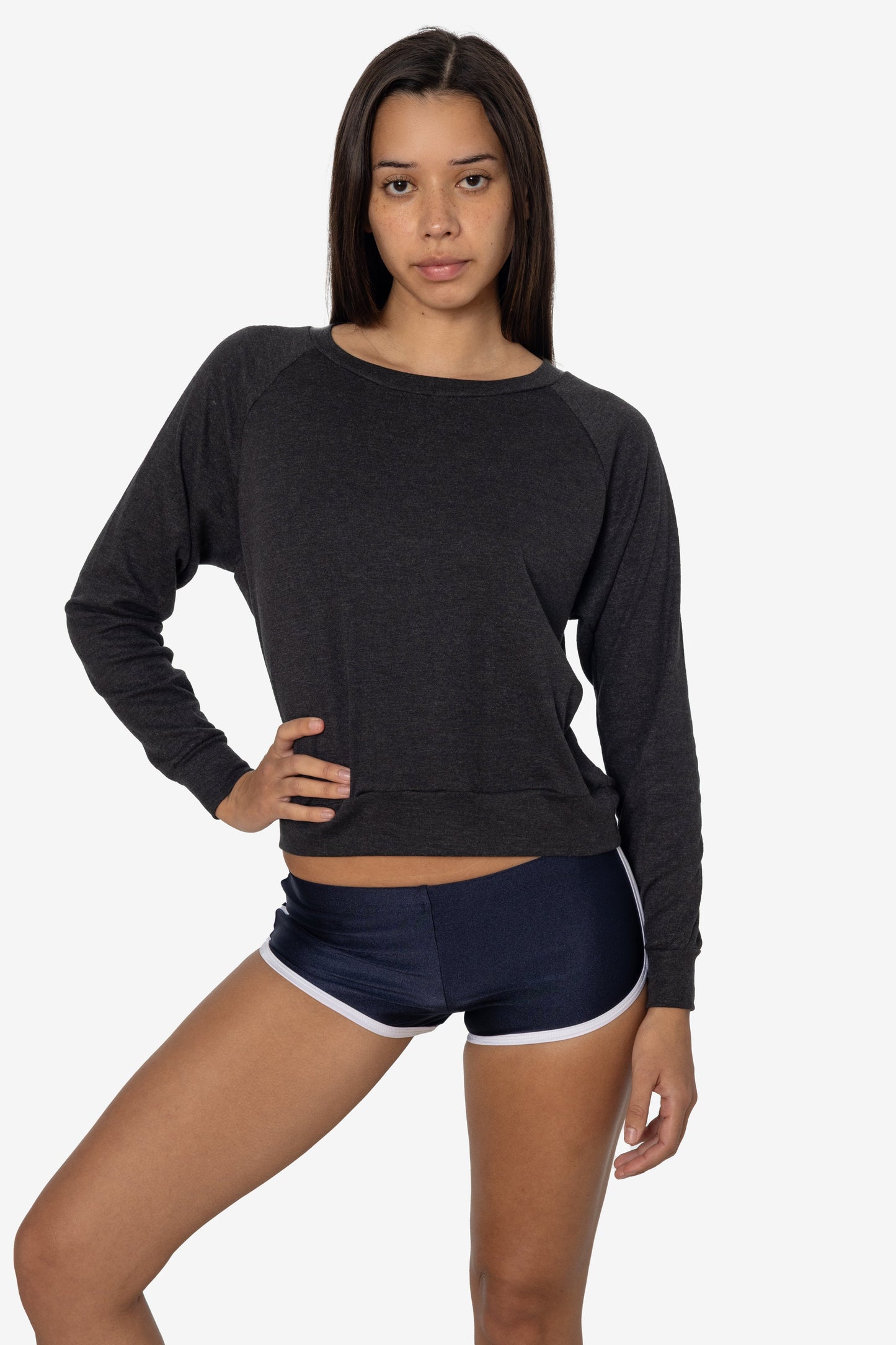 BR3094 - Women's Tri-Blend Rib Pullover