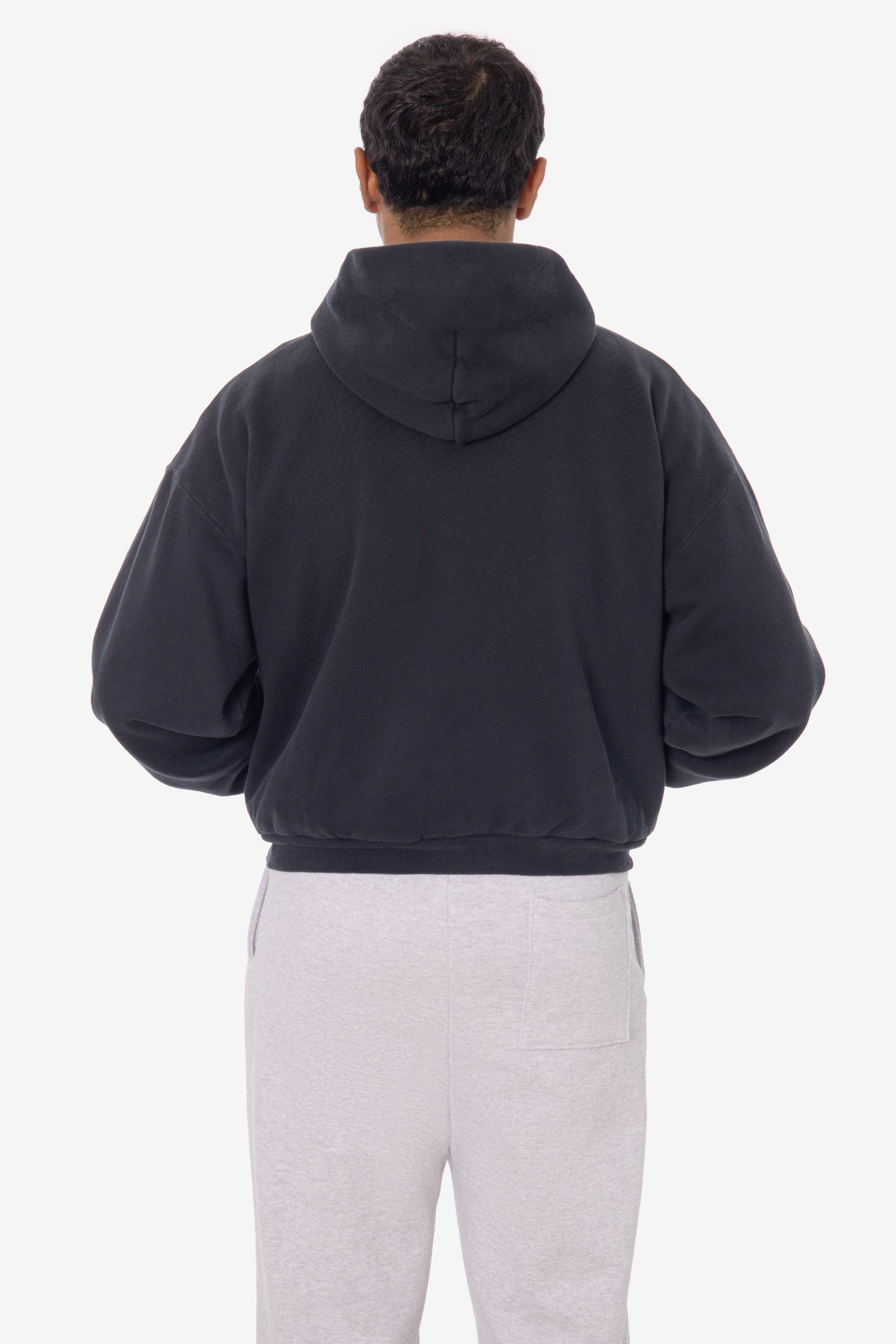 ALP10GD - Thermal Lined Cropped Zip Up Hoodie