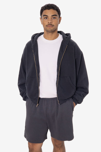 ALP10GD - Thermal Lined Cropped Zip Up Hoodie