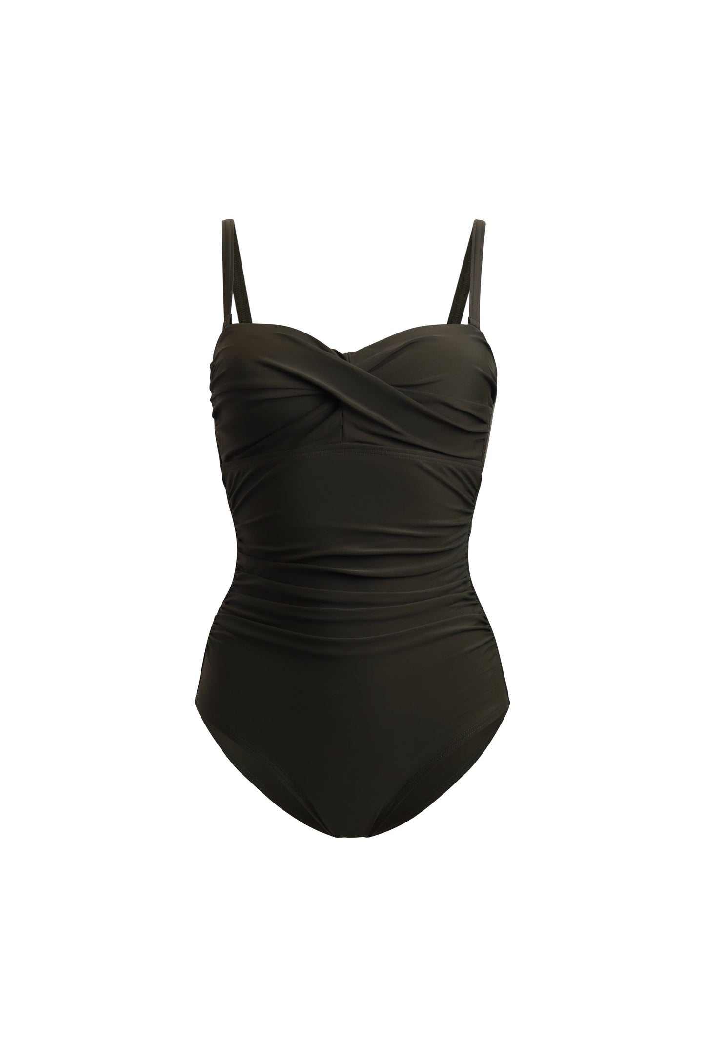 Capri Khaki Tummy Control Swimsuit