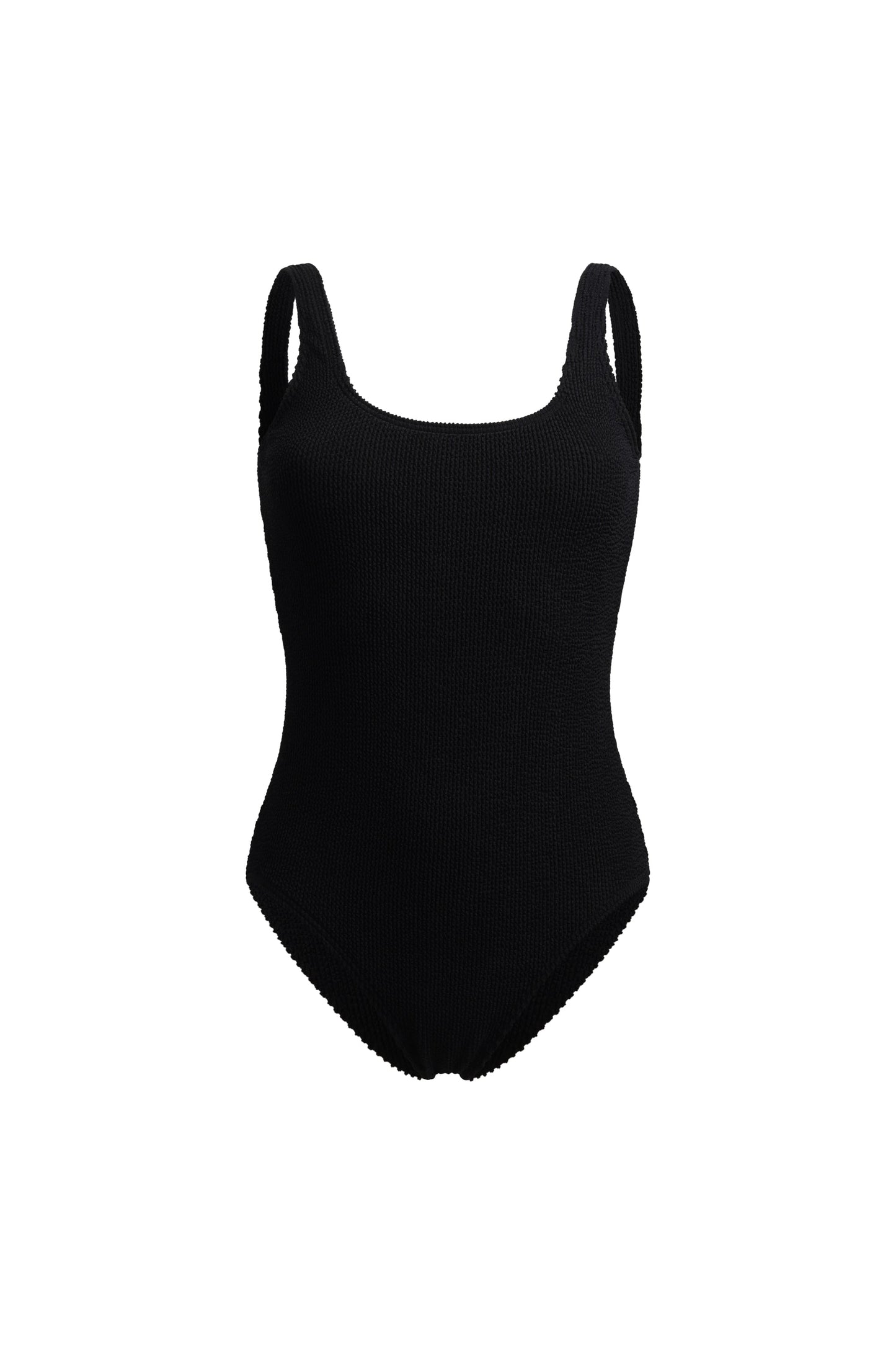 Goa Black Ribbed Swimsuit