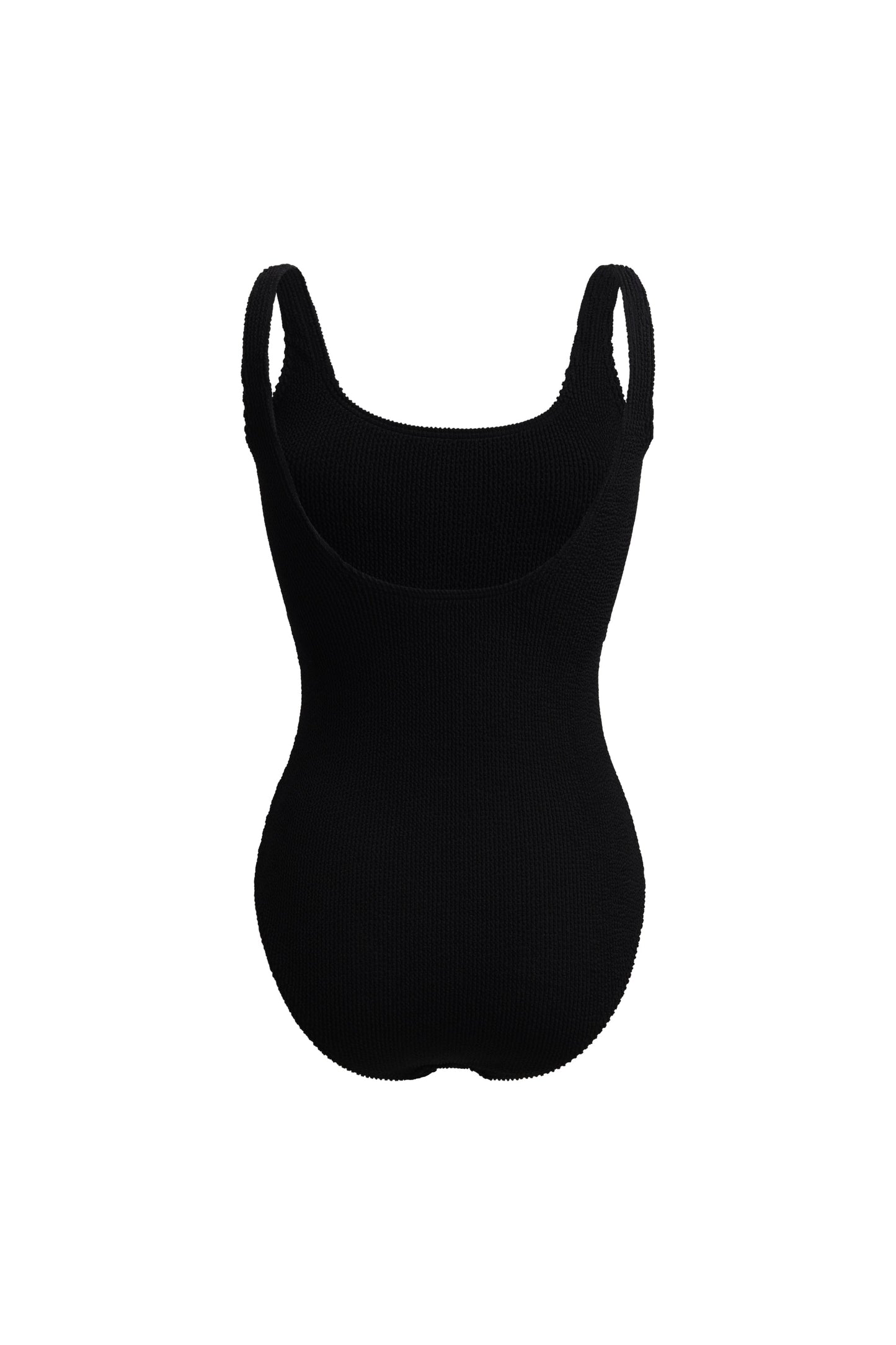 Goa Black Ribbed Swimsuit