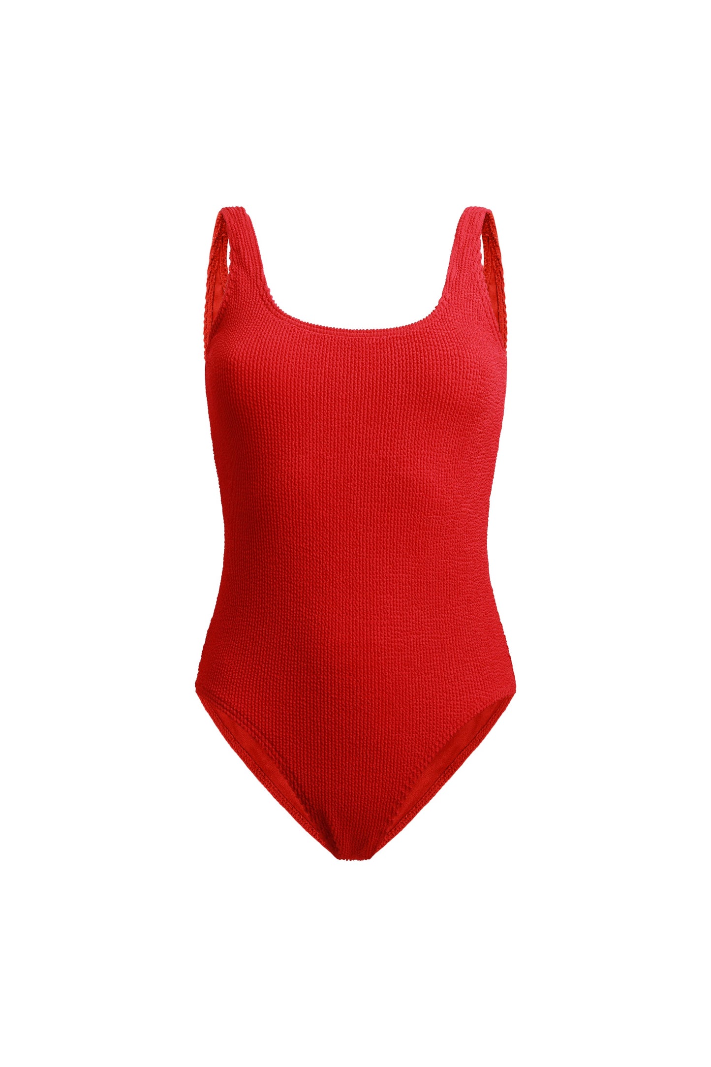 Goa Red Ribbed Swimsuit