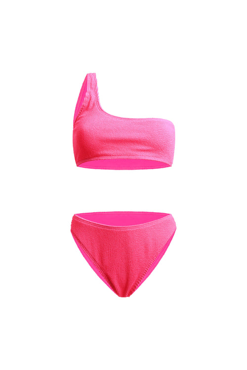 Roma Pink One Shoulder Bikini