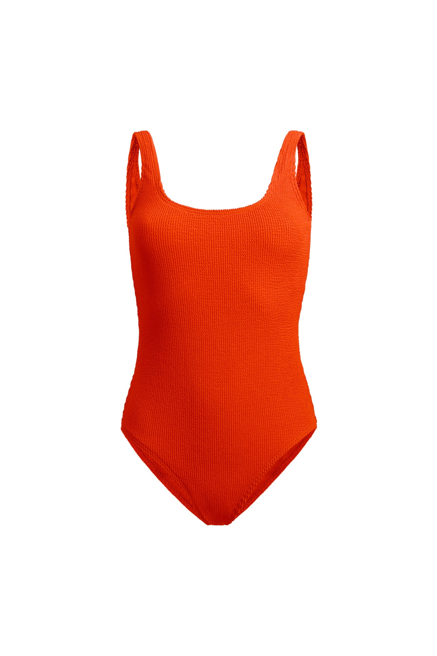 Goa Orange Ribbed Swimsuit