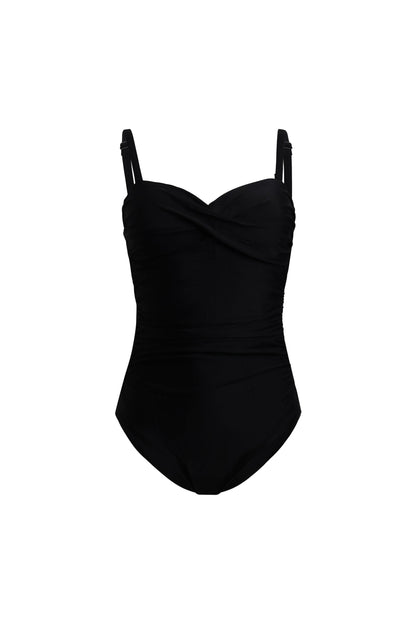 Capri Black Tummy Control Swimsuit