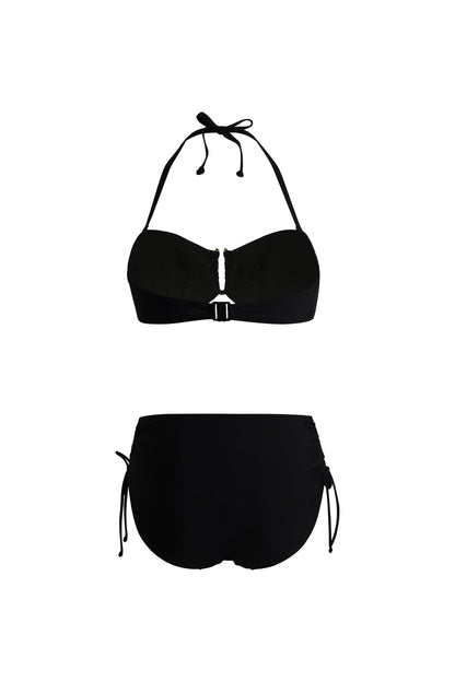 Sienna Black Bandeau Bikini