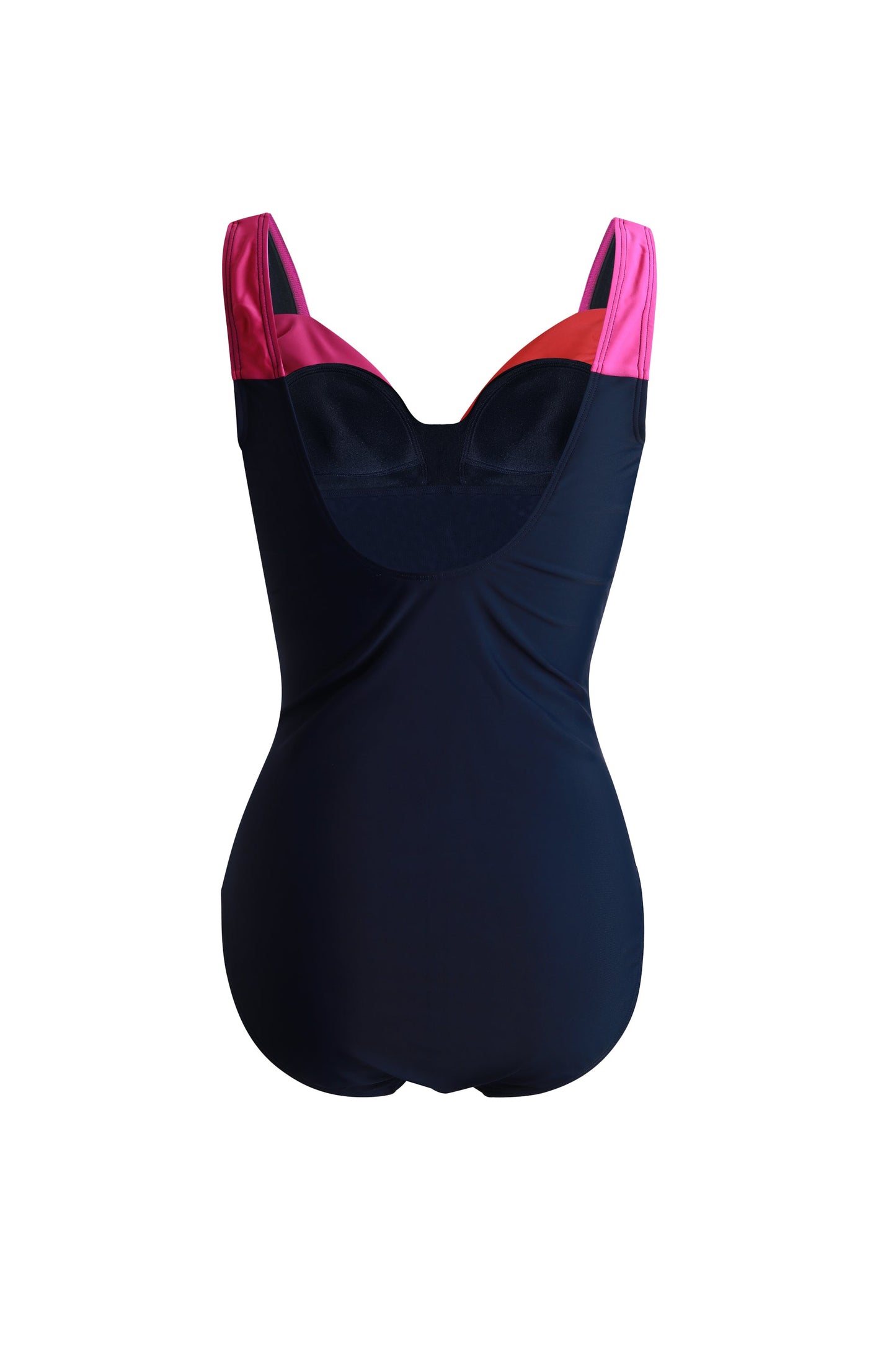 Sorrento Bright Colour Block Draped Swimsuit