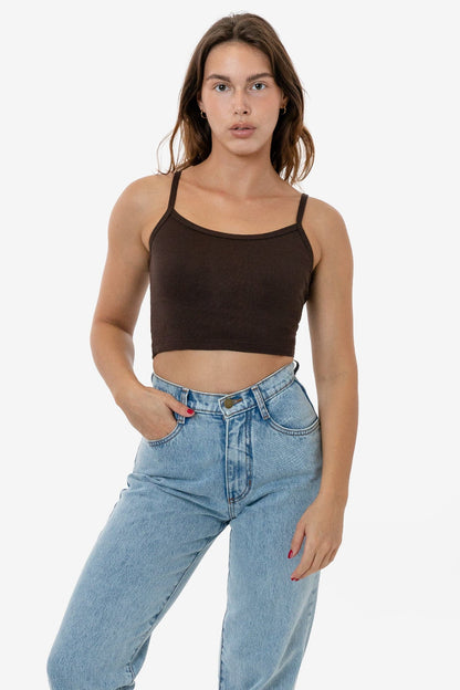 43016 - Baby Rib Spaghetti Crop Tank
